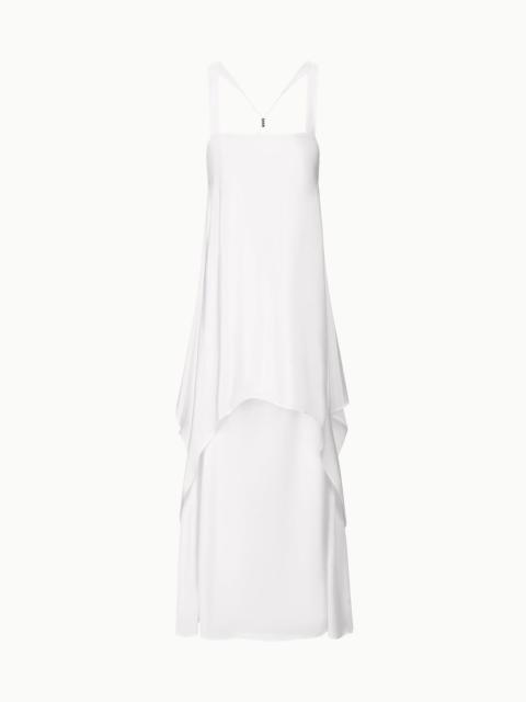 STAUD STAUD KIRA SILK DRESS IVORY