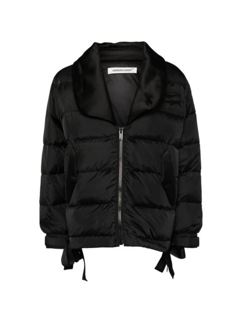 panelled puffer jacket