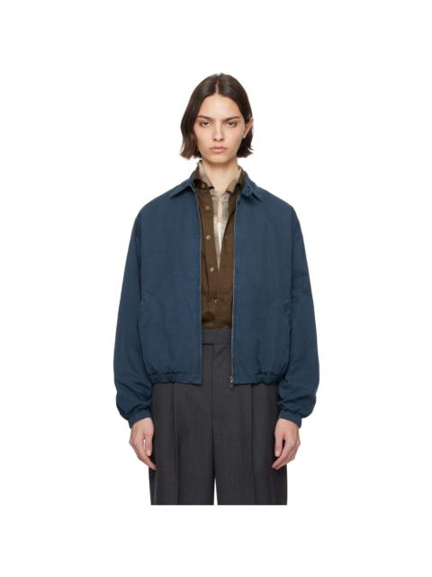 AURALEE Navy Product Dyed Finx Gabardine Swing Jacket