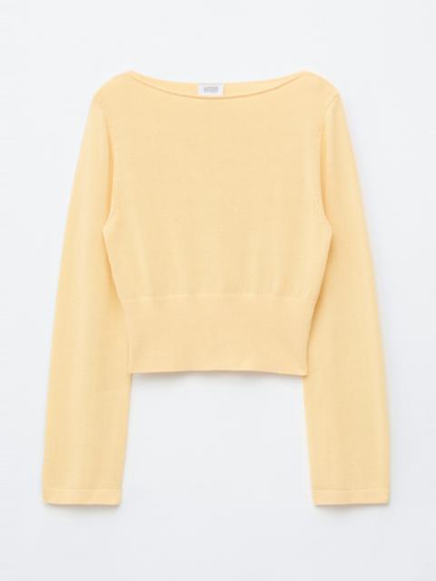 & Other Stories Rolled Edge Boat-Neck Top