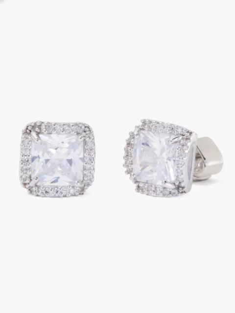kate spade That Sparkle Princess Cut Large Studs