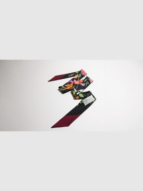 GUCCI Printed silk twill ribbon
