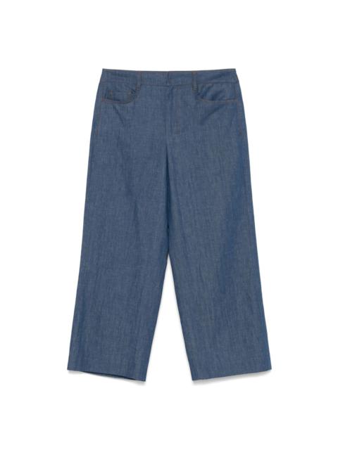 S Max Mara ERMES FIVE POCKETS WOOL PANTS | biffi | REVERSIBLE
