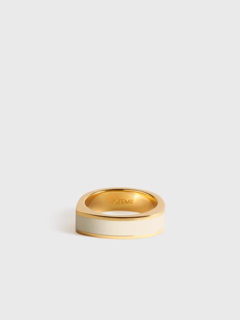 Totême Signature ring ecru/gold