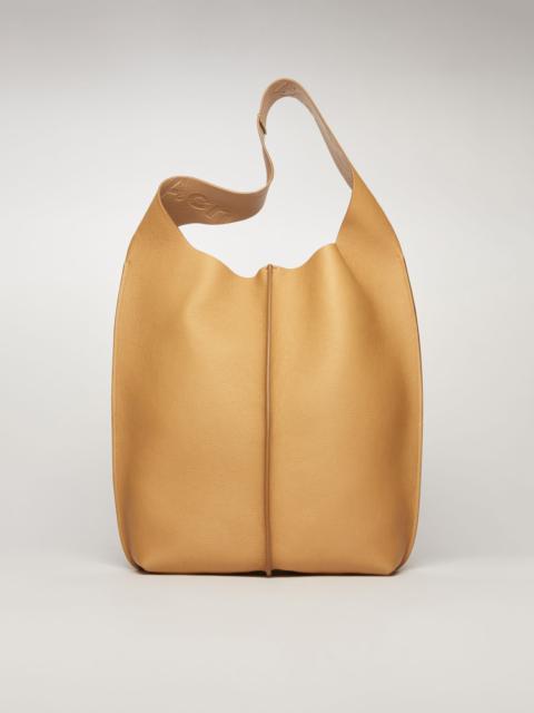 Acne Studios Grain leather tote bag almond beige