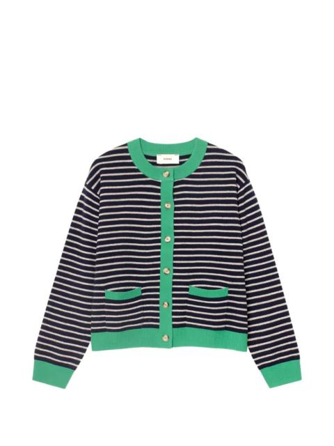 XÍRENA Lillian striped pocket cardigan