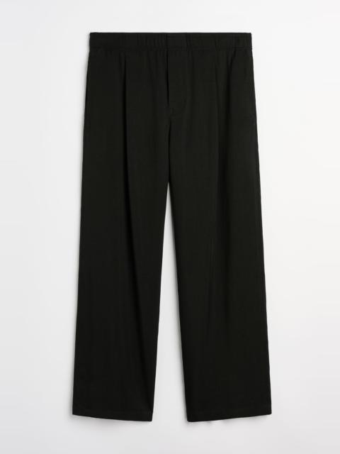 Our Legacy Leisure Trouser Crow Black Night Drape Twill