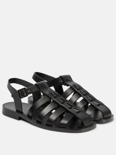 The Row Pablo leather sandals