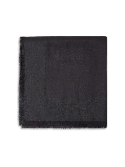 FERRAGAMO jacquard fringed scarf