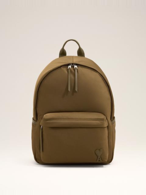 AMI Paris BROWN NYLON MARCEL BACKPACK