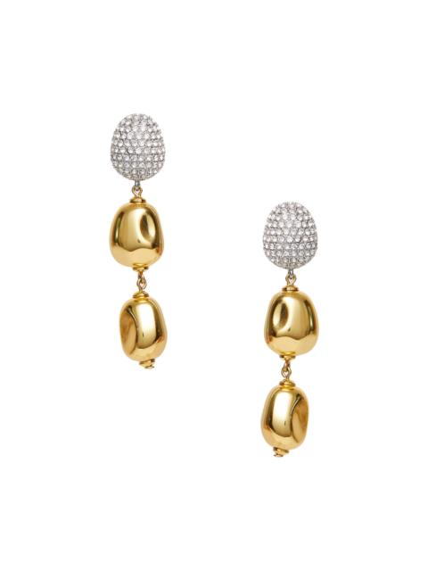 LELE SADOUGHI Women's Pebble 14K-Gold-Plated & Crystal Linear Earrings - Gold