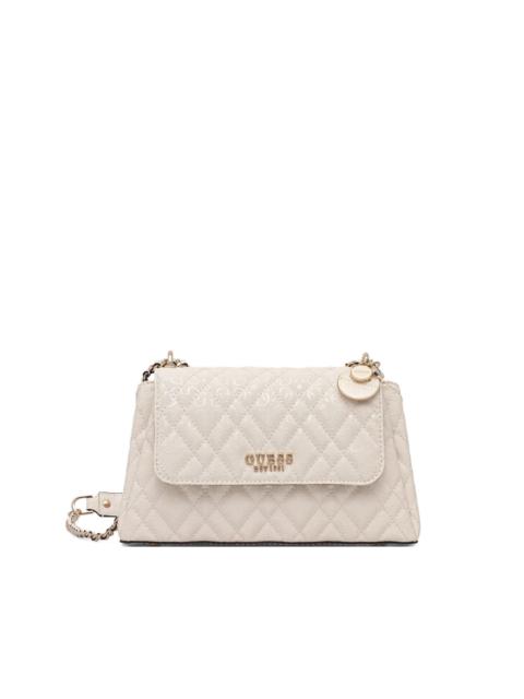 GUESS USA Isemay quilted chain satchel