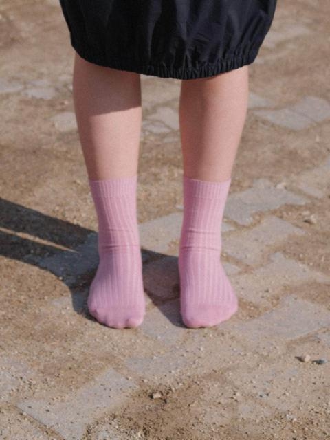 BASERANGE Rib Overankle Socks - Organic Cotton Rib