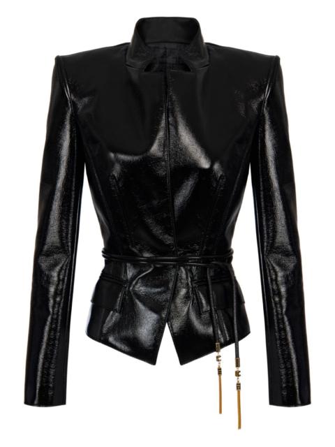 ELISABETTA FRANCHI belted-tassel jacket