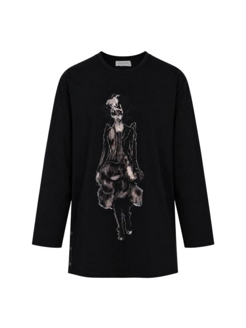 Yohji Yamamoto Side Slit Long Sleeve Tee