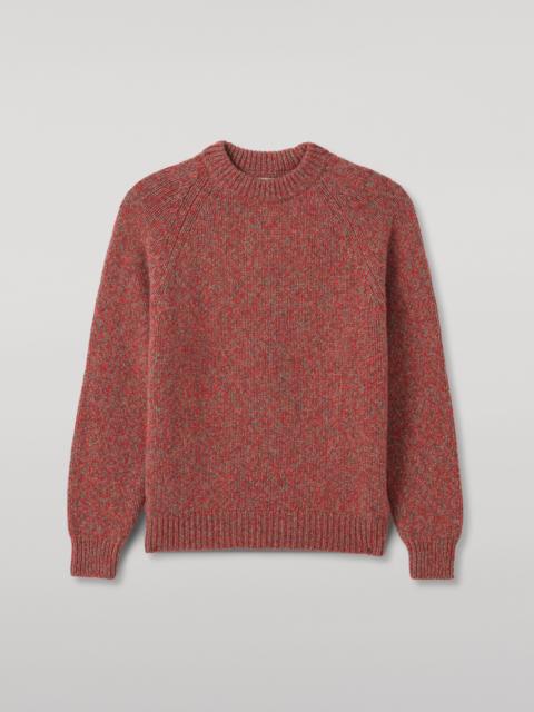 Johnstons of Elgin Fyfe Red Cashmere Jumper