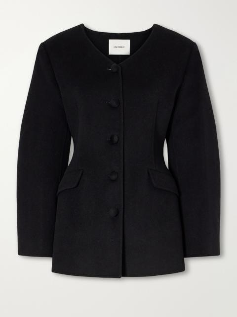 LISA YANG Doublé wool and cashmere-blend jacket Black