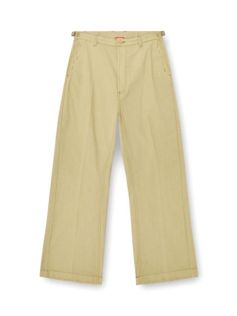 Diesel COTTON RIPSTOP PANTS WITH SIDE BUCKLES