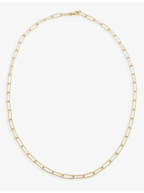 MONICA VINADER Alta 18ct textured yellow gold-plated vermeil sterling-silver necklace