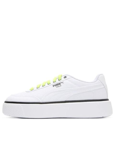 (WMNS) PUMA Oslo Maja 'Summer - White Yellow Alert' 375058-01