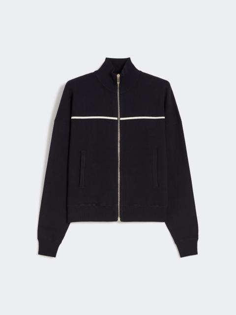 Max Mara VAMPATA Stretch viscose boxy cardigan - NAVY