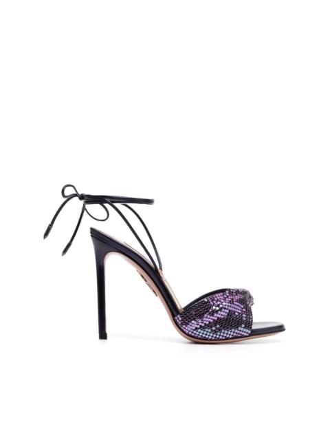 AQUAZZURA lace-up 110 mesh sandals
