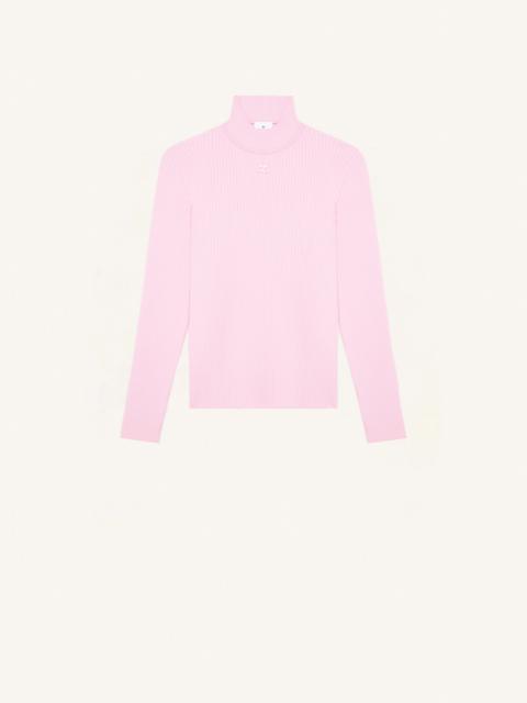 courrèges REEDITION MOCKNECK RIB SWEATER