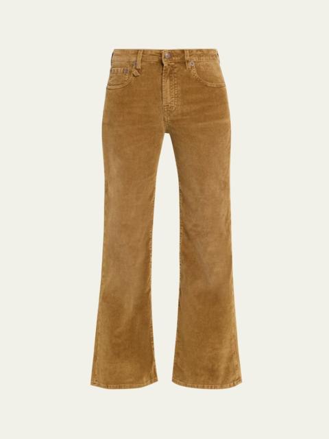 R13 Joan Kick-Flare Corduroy Ankle Jeans
