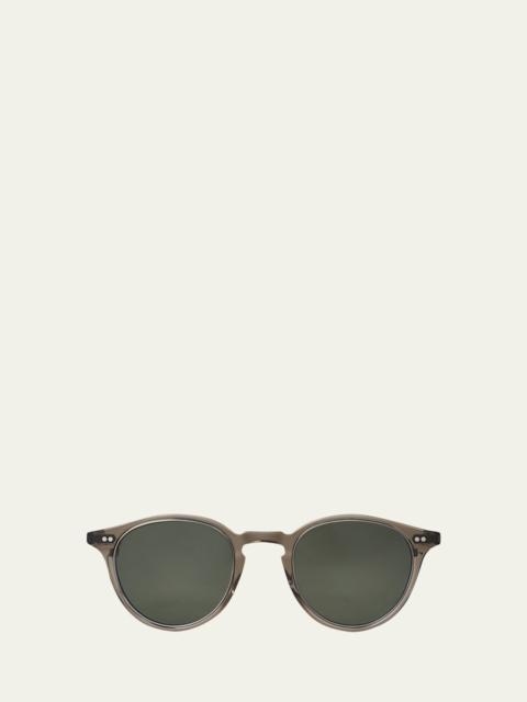 Garrett Leight Men's Marmont II Acetate Round Sunglasses