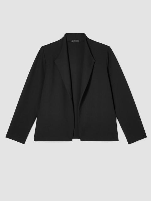 EILEEN FISHER Washable Flex Ponte High Collar Jacket