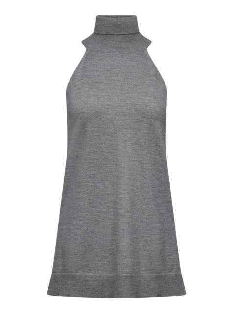 FFORME Devon Wool High-Neck Top light grey