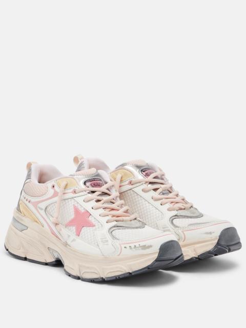 Golden Goose Lightstar leather-trimmed sneakers