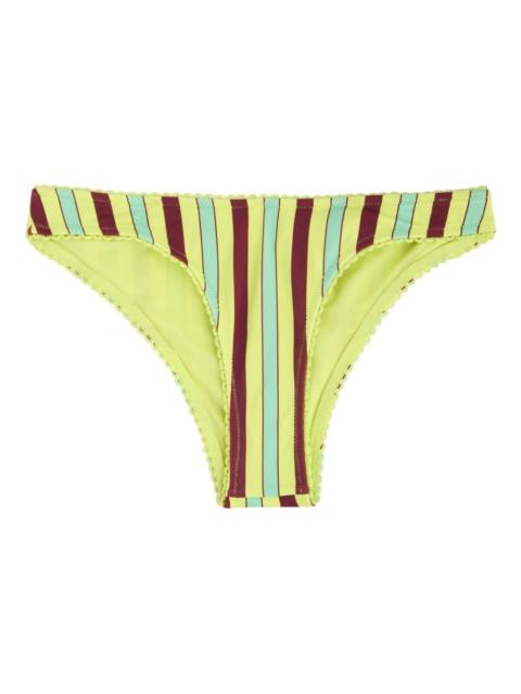 DAMSON MADDER. striped bikini bottom
