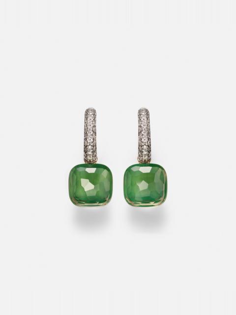 Pomellato Nudo Classic 18kt rose and white gold drop earrings with gemstones