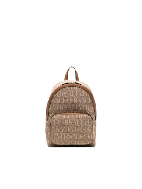 logo-print backpack