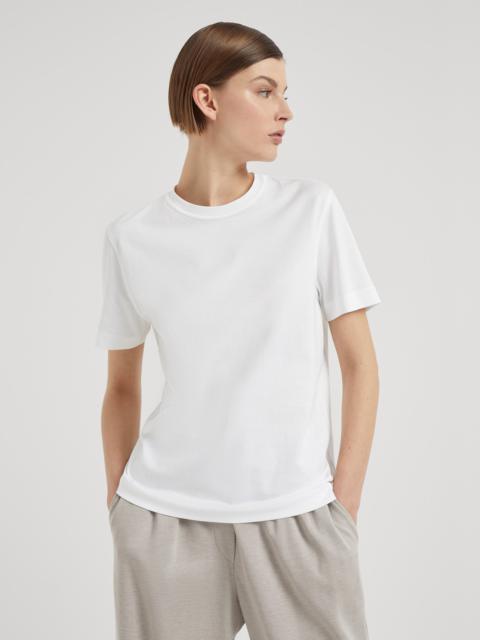 Brunello Cucinelli Cotton jersey T-shirt with monili