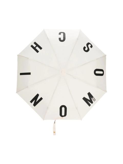 Moschino logo-print umbrella