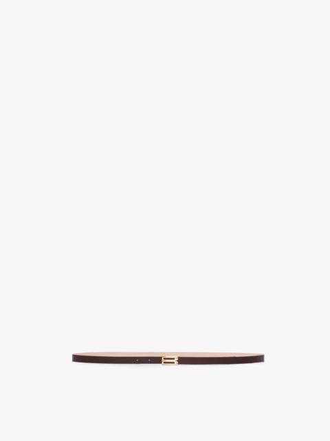 Victoria Beckham Exclusive Micro Frame Belt In Burgundy Leather