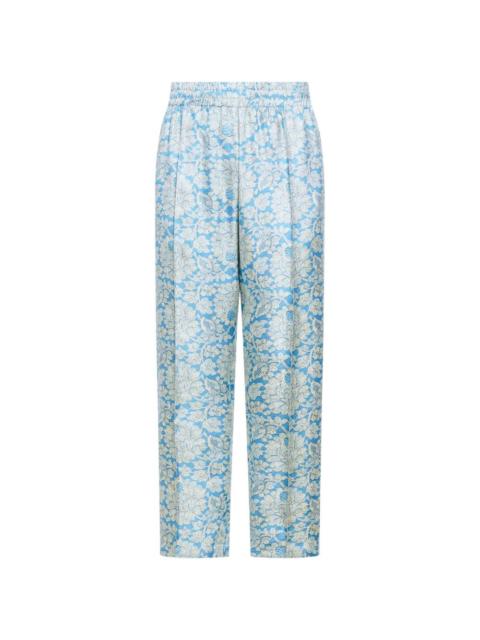 Pierre-Louis Mascia floral jacquard trousers
