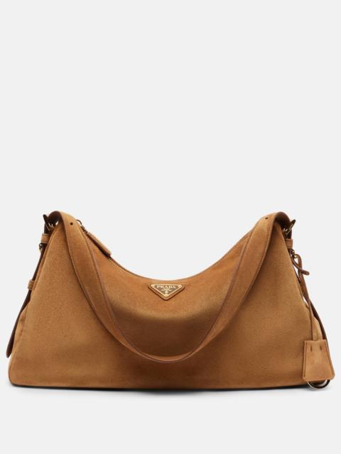 Prada Prada Aimée Medium suede shoulder bag