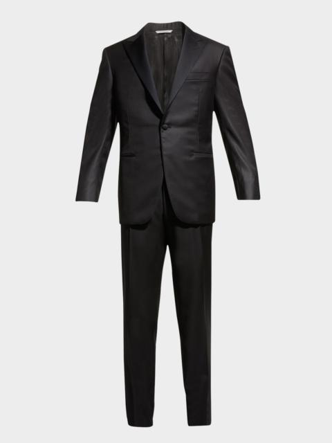 Wool Two-Piece Tuxedo Suit