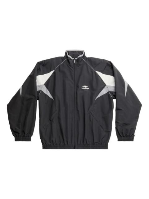 Balenciaga 3B Sports Icon Medium Fit Tracksuit Jacket 'Black' 746483TOO481000