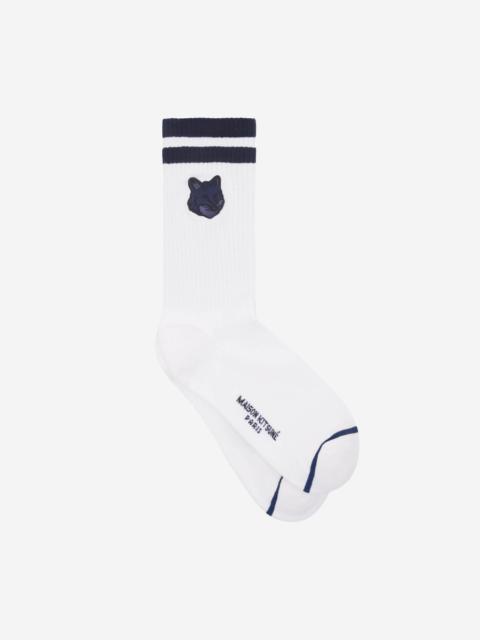 Maison Kitsuné BOLD FOX HEAD SPORTY SOCKS