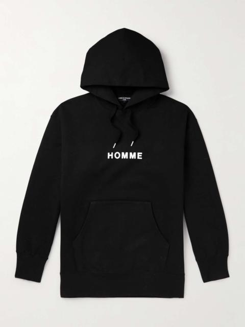 Comme des Garçons Homme Logo-Print Cotton-Jersey Hoodie