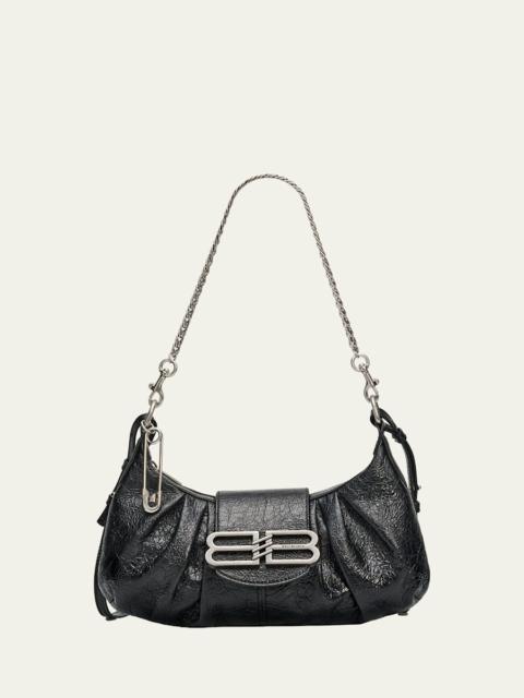 BALENCIAGA Pamela Small Arena Leather Shoulder Bag