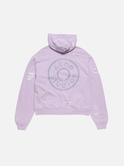Hooded logo sweatshirt - Faded purple