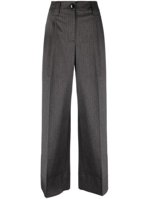 GANNI wide-leg tailored trousers