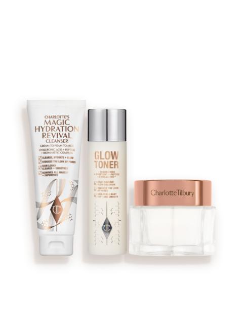 Charlotte Tilbury CHARLOTTE’S MAGIC CLEANSE, TONE & GLOW SET SKINCARE KIT