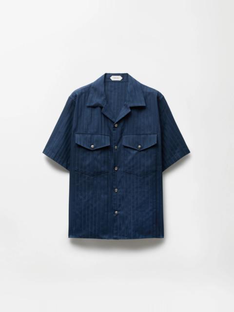 VERSACE Jacquard Cotton-Silk Regular Shirt