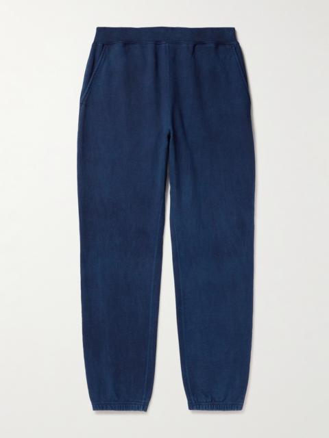 Blue Blue Japan Tapered Indigo-Dyed Cotton-Jersey Sweatpants